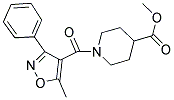 METHYL 1-[(5-METHYL-3-PHENYLISOXAZOL-4-YL)CARBONYL]PIPERIDINE-4-CARBOXYLATE Struktur