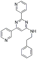 N-(2-PHENYLETHYL)-2,6-DIPYRIDIN-3-YLPYRIMIDIN-4-AMINE Struktur