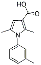 2,5-DIMETHYL-1-M-TOLYL-1H-PYRROLE-3-CARBOXYLIC ACID Struktur