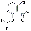 3-(DIFLUOROMETHOXY)-2-NITRO-CHLOROBENZENE Struktur