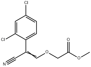 METHYL 2-([(E)-2-CYANO-2-(2,4-DICHLOROPHENYL)ETHENYL]OXY)ACETATE Struktur