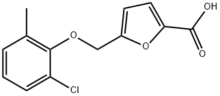 5-(2-CHLORO-6-METHYL-PHENOXYMETHYL)-FURAN-2-CARBOXYLIC ACID Struktur