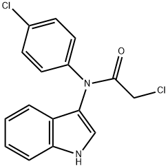 2-CHLORO-N-(4-CHLOROPHENYL)-N-(1H-INDOL-3-YL)ACETAMIDE Struktur