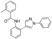 2-METHYL-N-[2-(1-PHENYL-1H-PYRAZOL-4-YL)PHENYL]BENZAMIDE Struktur