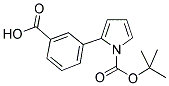 2-(3-CARBOXY-PHENYL)-PYRROLE-1-CARBOXYLIC ACID TERT-BUTYL ESTER Struktur