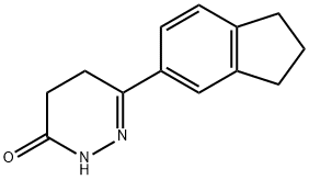 6-(2,3-DIHYDRO-1H-INDEN-5-YL)-4,5-DIHYDRO-3(2H)-PYRIDAZINONE Struktur