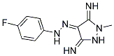 (4E)-3,5-DIIMINO-1-METHYLPYRAZOLIDIN-4-ONE (4-FLUOROPHENYL)HYDRAZONE Struktur