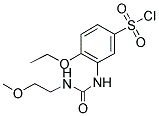 4-ETHOXY-3-[3-(2-METHOXY-ETHYL)-UREIDO]-BENZENE SULFONYL CHLORIDE Struktur