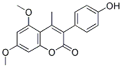 5,7-DIMETHOXY-3-(4'-HYDROXYPHENYL)-4-METHYL COUMARIN Struktur