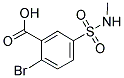 2-BROMO-5-[(METHYLAMINO)SULFONYL]BENZOIC ACID Struktur