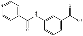 3-(ISONICOTINOYLAMINO)BENZOIC ACID Struktur