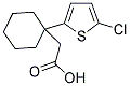 [1-(5-CHLOROTHIEN-2-YL)CYCLOHEXYL]ACETIC ACID Struktur