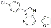 3-(4-CHLOROPHENYL)-7-(2-FURYL)PYRAZOLO[1,5-A]PYRIMIDINE Struktur