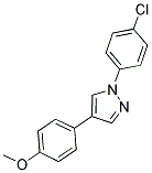 1-(4-CHLOROPHENYL)-4-(4-METHOXYPHENYL)-1H-PYRAZOLE Struktur