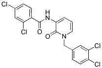 3-[(2,4-DICHLOROBENZOYL)AMINO]-1-(3,4-DICHLOROBENZYL)-2-PYRIDONE Struktur