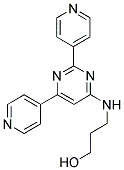 3-[(2,6-DIPYRIDIN-4-YLPYRIMIDIN-4-YL)AMINO]PROPAN-1-OL Struktur