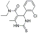 4-(2-CHLORO-PHENYL)-6-METHYL-2-THIOXO-1,2,3,4-TETRAHYDRO-PYRIMIDINE-5-CARBOXYLIC ACID DIETHYLAMIDE Struktur