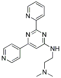 N,N-DIMETHYL-N'-(2-PYRIDIN-2-YL-6-PYRIDIN-4-YLPYRIMIDIN-4-YL)ETHANE-1,2-DIAMINE Struktur