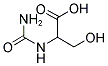 2-[(AMINOCARBONYL)AMINO]-3-HYDROXYPROPANOIC ACID Struktur