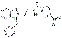 1-BENZYL-2-([(5-NITRO-1H-BENZIMIDAZOL-2-YL)METHYL]THIO)-1H-BENZIMIDAZOLE Struktur