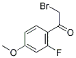 2-FLUORO-4-METHOXYPHENACYL BROMIDE Struktur