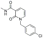 N-METHYL-1-(4-CHLOROBENZYL)-2-PYRIDONE-3-CARBOXAMIDE Struktur