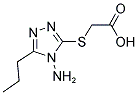 [(4-AMINO-5-PROPYL-4H-1,2,4-TRIAZOL-3-YL)SULFANYL]ACETIC ACID Struktur