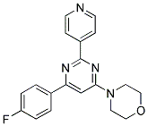 4-[6-(4-FLUOROPHENYL)-2-PYRIDIN-4-YLPYRIMIDIN-4-YL]MORPHOLINE Struktur