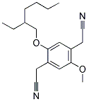 2-METHOXY-5-(2'-ETHYLHEXYLOXY)BENZENE-1,4-DIACETONITRILE Struktur