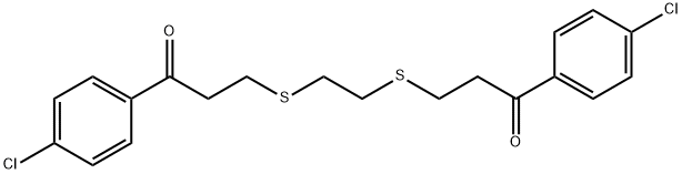 1-(4-CHLOROPHENYL)-3-[(2-([3-(4-CHLOROPHENYL)-3-OXOPROPYL]SULFANYL)ETHYL)SULFANYL]-1-PROPANONE Struktur