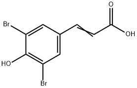 3,5-DIBROMO-4-HYDROXYCINNAMIC ACID Struktur