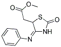 METHYL [(4E)-2-OXO-4-(PHENYLIMINO)-1,3-THIAZOLIDIN-5-YL]ACETATE Struktur