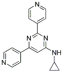 N-CYCLOPROPYL-2,6-DIPYRIDIN-4-YLPYRIMIDIN-4-AMINE Struktur