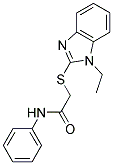 2-[(1-ETHYL-1H-BENZIMIDAZOL-2-YL)THIO]-N-PHENYLACETAMIDE Struktur