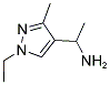 1-(1-ETHYL-3-METHYL-1H-PYRAZOL-4-YL)-ETHYLAMINE Struktur