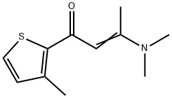 (E)-3-(DIMETHYLAMINO)-1-(3-METHYL-2-THIENYL)-2-BUTEN-1-ONE Struktur