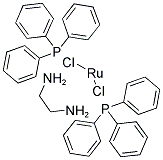 DICHLOROBIS(TRIPHENYLPHOSPHINE)(1,2-ETHANEDIAMINE)RUTHENIUM(II) Struktur