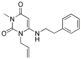 1-ALLYL-3-METHYL-6-[(2-PHENYLETHYL)AMINO]PYRIMIDINE-2,4(1H,3H)-DIONE Struktur