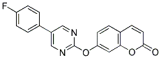 7-([5-(4-FLUOROPHENYL)PYRIMIDIN-2-YL]OXY)-2H-CHROMEN-2-ONE Struktur