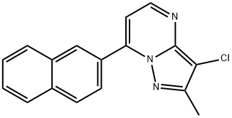 3-CHLORO-2-METHYL-7-(2-NAPHTHYL)PYRAZOLO[1,5-A]PYRIMIDINE Struktur