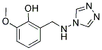 2-METHOXY-6-[(4H-1,2,4-TRIAZOL-4-YLAMINO)METHYL]PHENOL Struktur