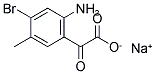 4-BROMO-5-METHYLISATINIC ACID SODIUM SALT Struktur