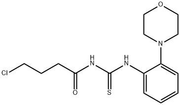 N-(4-CHLOROBUTANOYL)-N'-(2-MORPHOLIN-4-YLPHENYL)THIOUREA Struktur