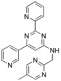 N-[(5-METHYLPYRIMIDIN-2-YL)METHYL]-2-PYRIDIN-2-YL-6-PYRIDIN-3-YLPYRIMIDIN-4-AMINE Struktur