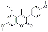 5,7-DIMETHOXY-3-(4'-METHOXYPHENYL)-4-METHYL COUMARIN Struktur