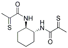 (+/-)-TRANS-1,2-BIS(THIOACETATEACETAMIDO)CYCLOHEXANE Struktur