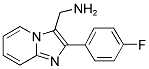 C-[2-(4-FLUORO-PHENYL)-IMIDAZO[1,2-A]PYRIDIN-3-YL]-METHYLAMINE Struktur