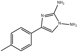 1-AMINO-4-(4-METHYLPHENYL)-1H-IMIDAZOL-2-YLAMINE Struktur