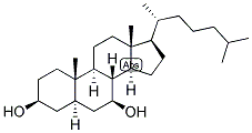 5-ALPHA-CHOLESTAN-3-BETA, 7-BETA-DIOL Struktur