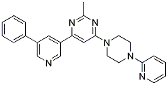 2-METHYL-4-(5-PHENYL-PYRIDIN-3-YL)-6-(4-PYRIDIN-2-YL-PIPERAZIN-1-YL)-PYRIMIDINE Struktur